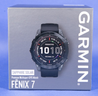 Смарт-часы Garmin fenix 7 Sapphire Solar, Black DLC Titanium with Black Band